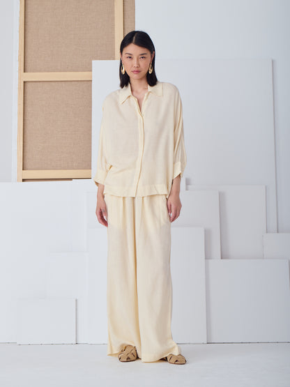 MANUELA SILK SHIRT NATURAL