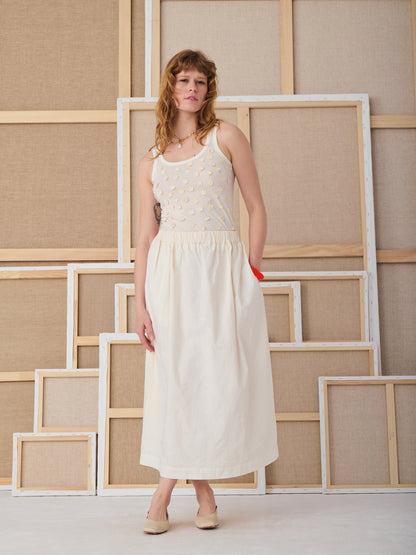 TOP MARCELLE TINY FLOWERS ECRU