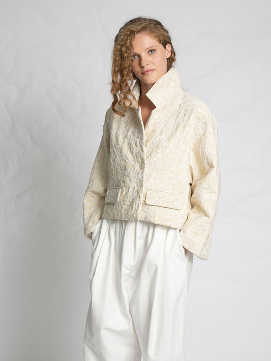 VESTE JACKET GOLD JAQUARD GOLD