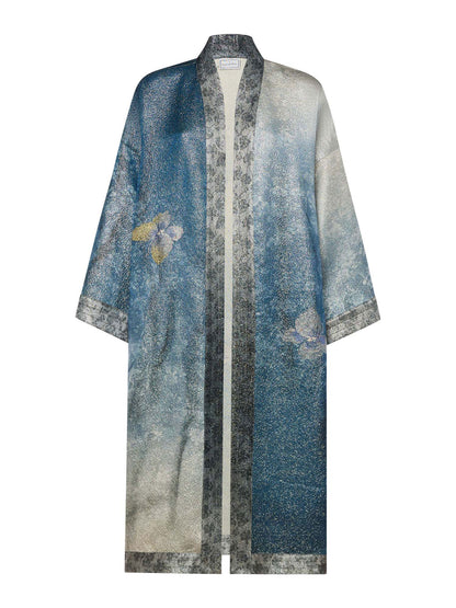 KIMONO JACKET LUREX FLORAL