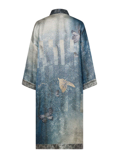 KIMONO JACKET LUREX FLORAL