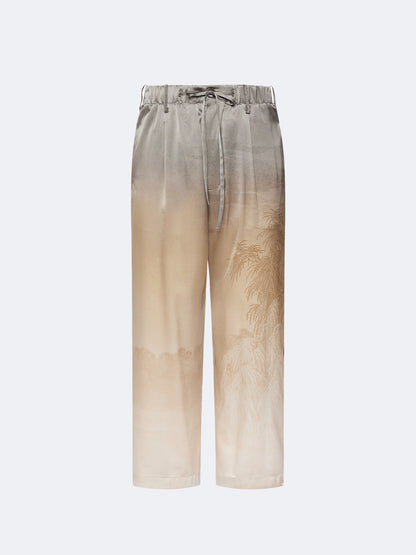 ADASTRGUM SILK PANT GREY GOLD