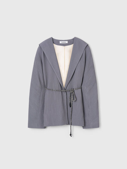 PAM PLISSÉ JACKET GREY