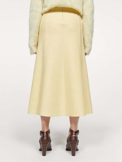 NENEH WOOL SKIRT BUTTER MILK