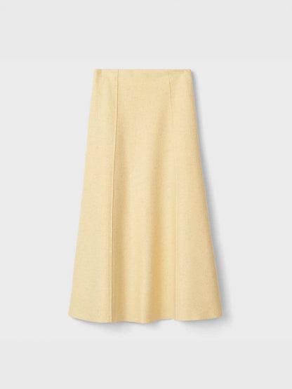 NENEH WOOL SKIRT BUTTER MILK