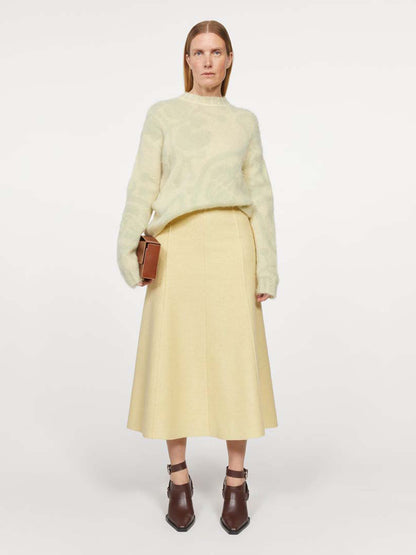 NENEH WOOL SKIRT BUTTER MILK