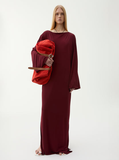 LAURA MAXI DRESS BURGUNDY