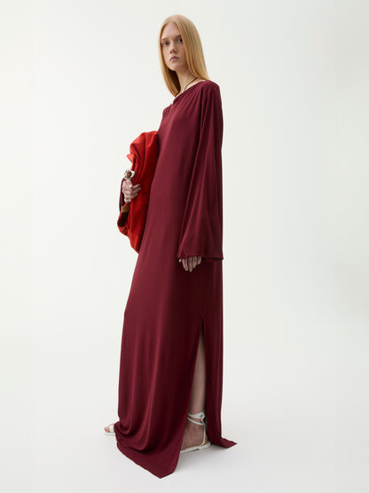 LAURA MAXI DRESS BURGUNDY