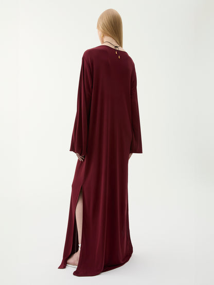 LAURA MAXI DRESS BURGUNDY