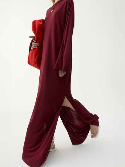 LAURA MAXI DRESS BURGUNDY