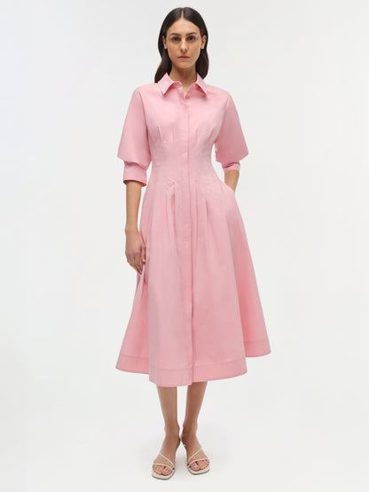 JAZZ MIDI DRESS PINK