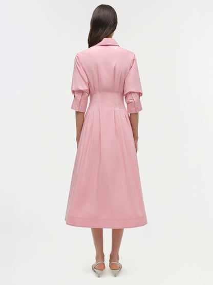 JAZZ MIDI DRESS PINK