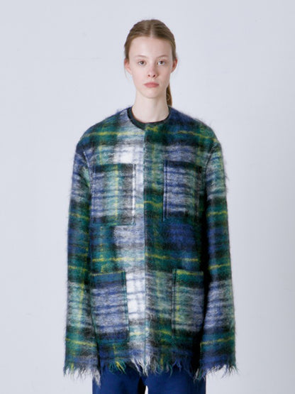 TARTAN GREEN COAT