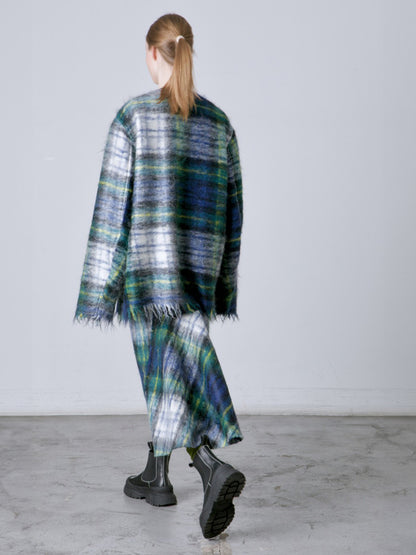TARTAN GREEN COAT