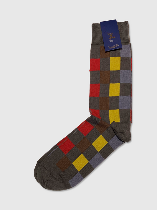 HARLEQUIN SOCKS GREY