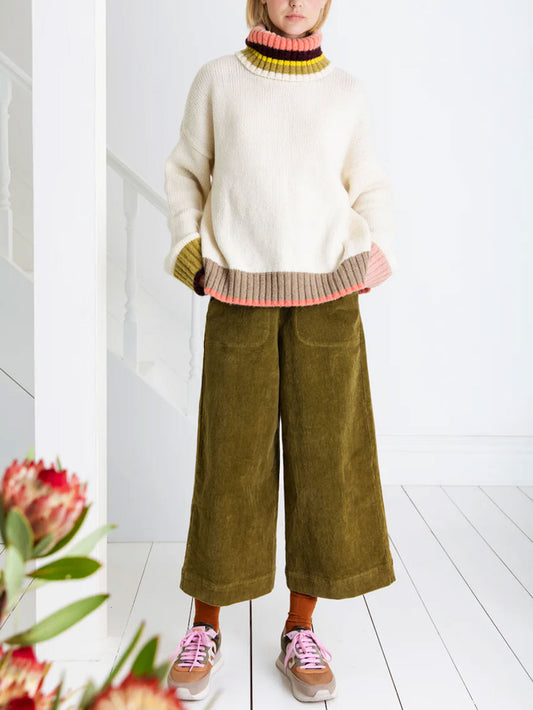 BAILEY STRIPES KNITWEAR WHITE MULTI