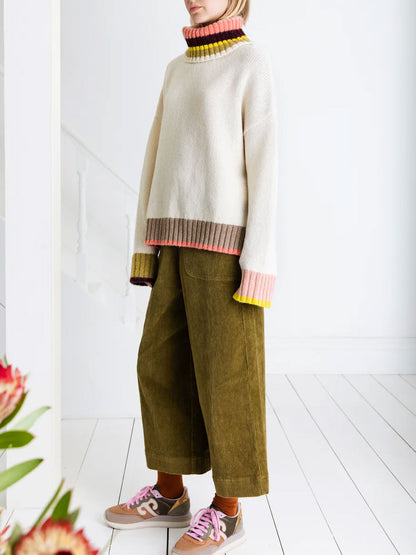 BAILEY STRIPES KNITWEAR WHITE MULTI