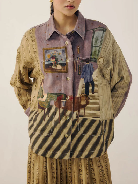 AVA JACKET- LIVING ROOM PRINT MULTI