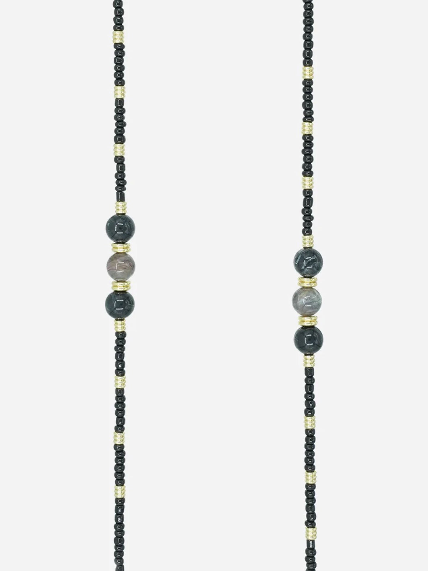 IRIS PHONE CHAIN PERLES BLACK - 120CM