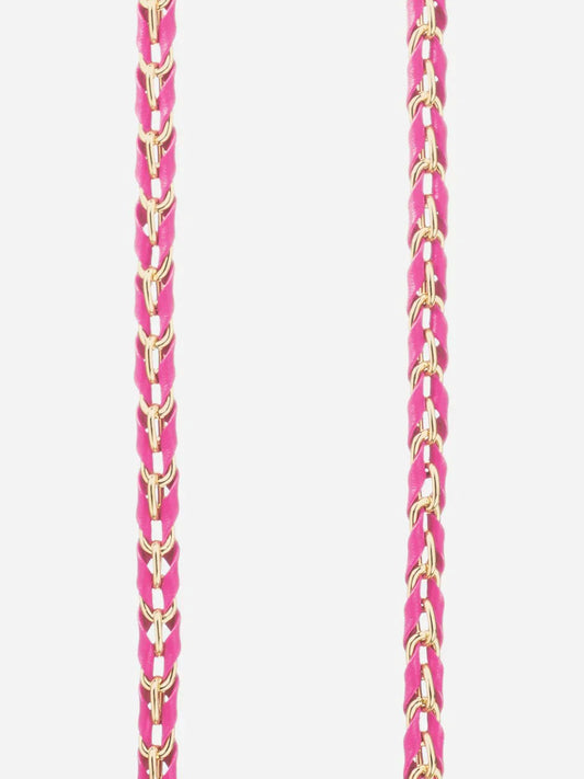 LOU PHONE CHAIN FUSHIA GOLD - 120CM