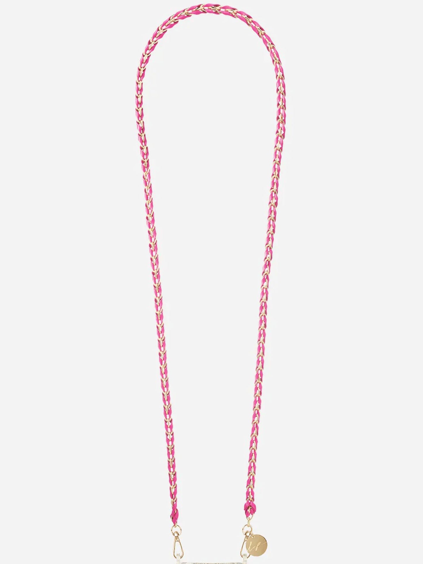 LOU PHONE CHAIN FUSHIA GOLD - 120CM