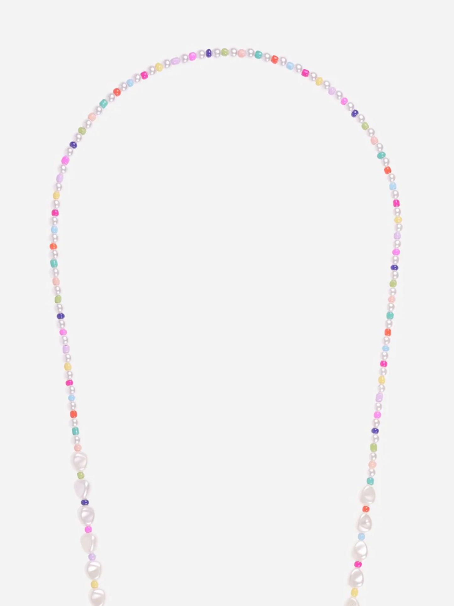 ANAEL PHONE CHAIN PEARL MULTI COLOUR - 120CM