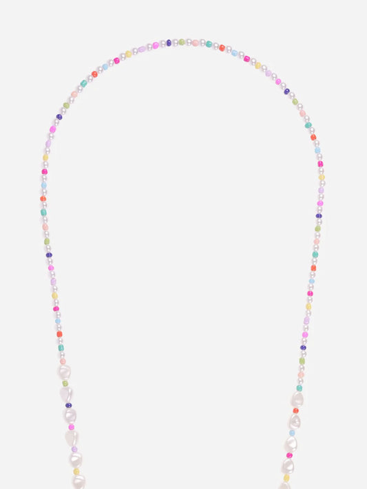 ANAEL PHONE CHAIN PEARL MULTI COLOUR - 120CM