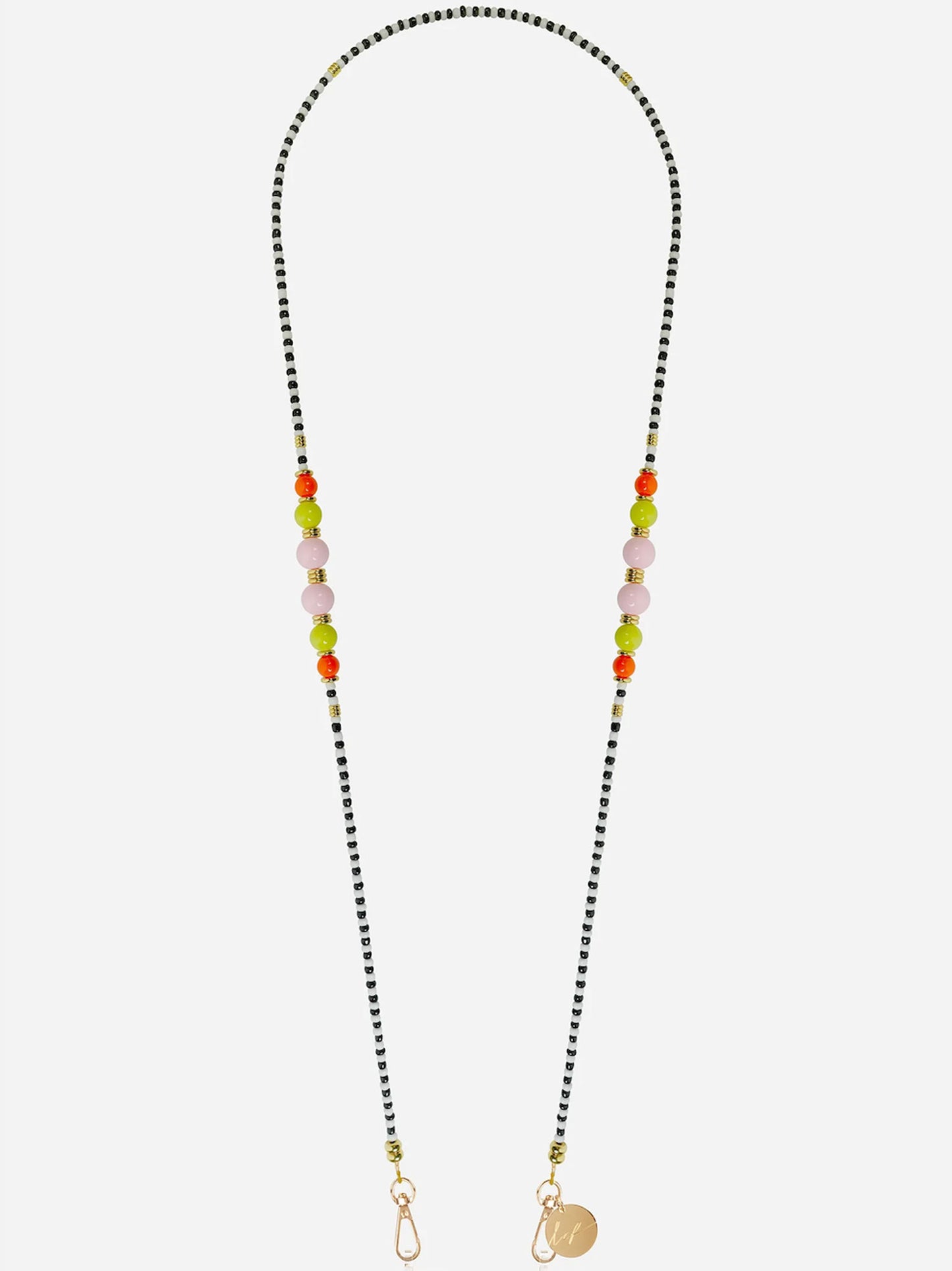 MARTHA PHONE CHAIN PERLES MULTI - 120CM