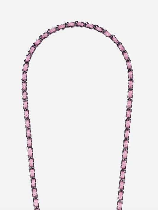 CALI PHONE CHAIN BLACK/PINK JEAN - 120CM