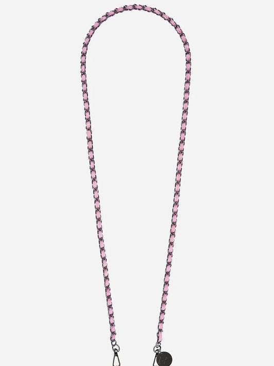 CALI PHONE CHAIN BLACK/PINK JEAN - 120CM
