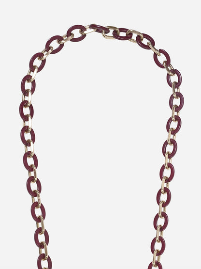 CASSY PHONE CHAIN BORDEAUX - 120CM