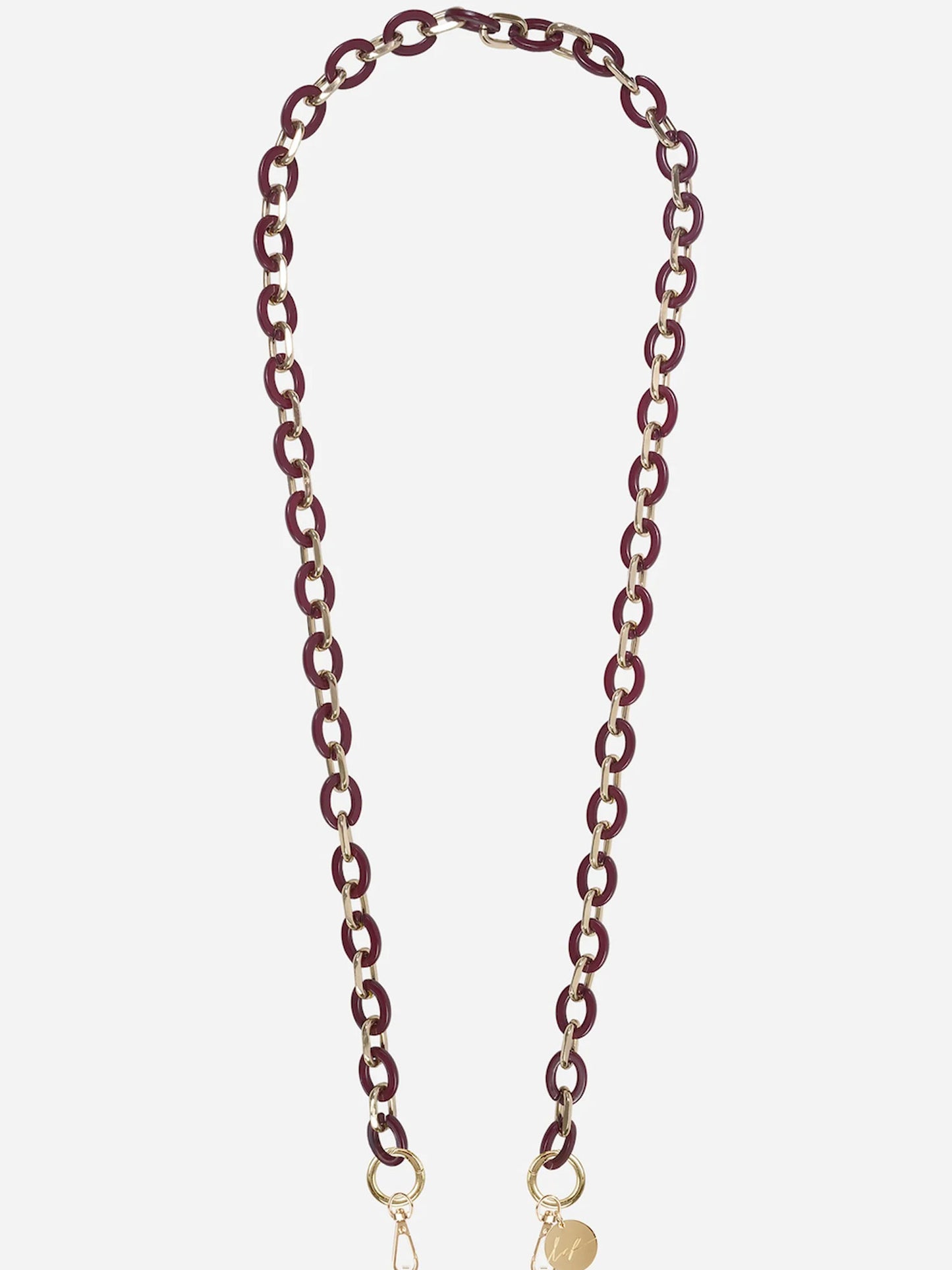 CASSY PHONE CHAIN BORDEAUX - 120CM