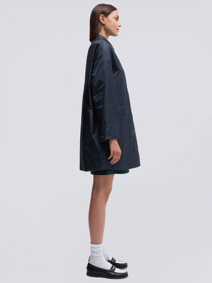 CLASSIC NAVY NYLON COAT
