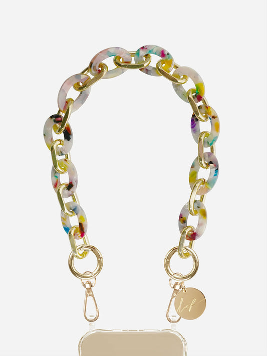 CASSY PHONE CHAIN COLOUR SHELL - 40CM