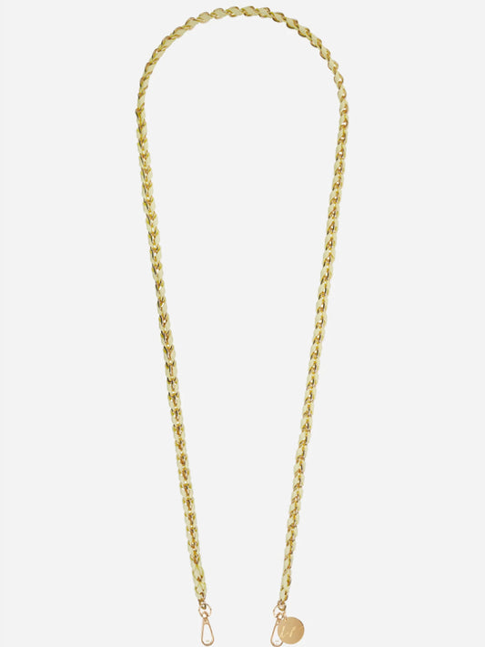 LOU PHONE CHAIN YELLOW & GOLD - 120CM