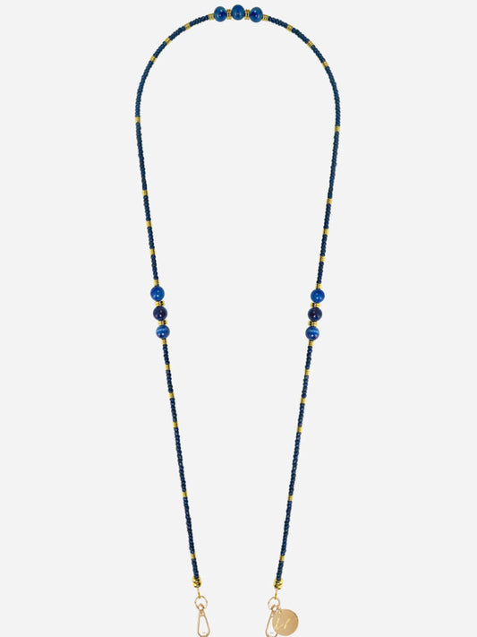 IRIS PHONE CHAIN PERLES MARINE - 120CM