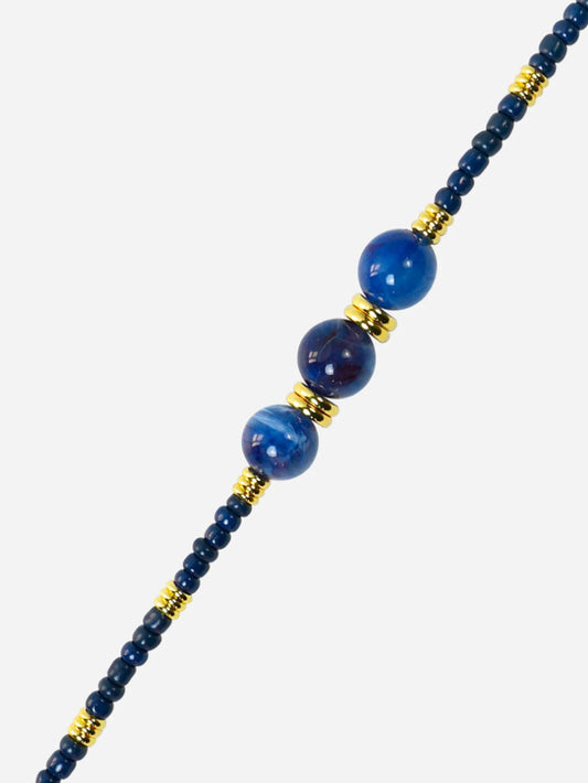 IRIS PHONE CHAIN PERLES MARINE - 120CM