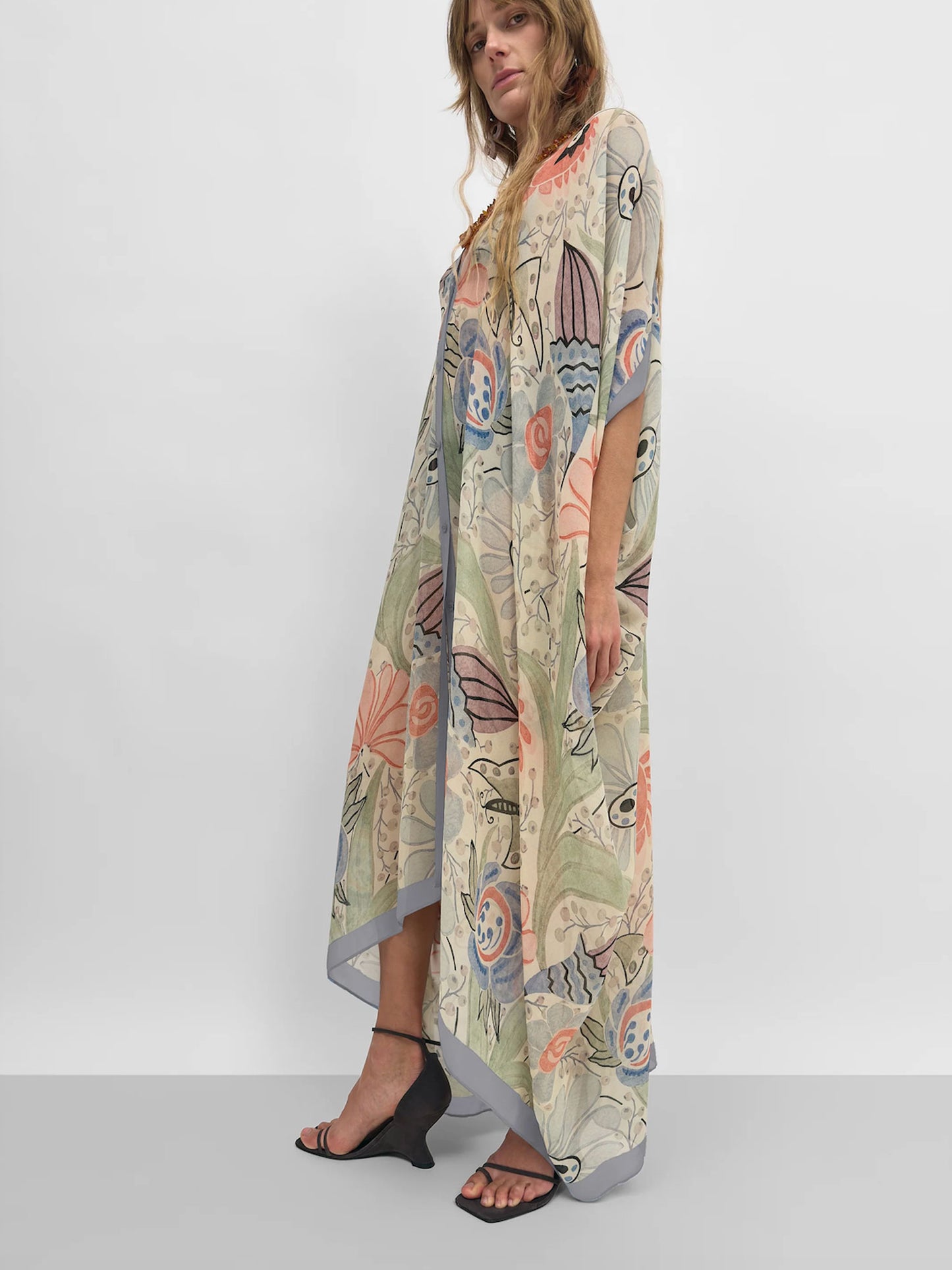 AGAVE FLORAL SILK DRESS FLORAL