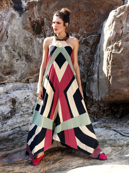 P148 SILK SABA DRESS