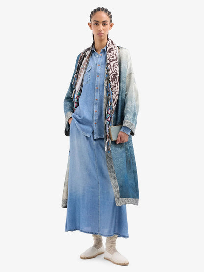 KIMONO JACKET LUREX FLORAL