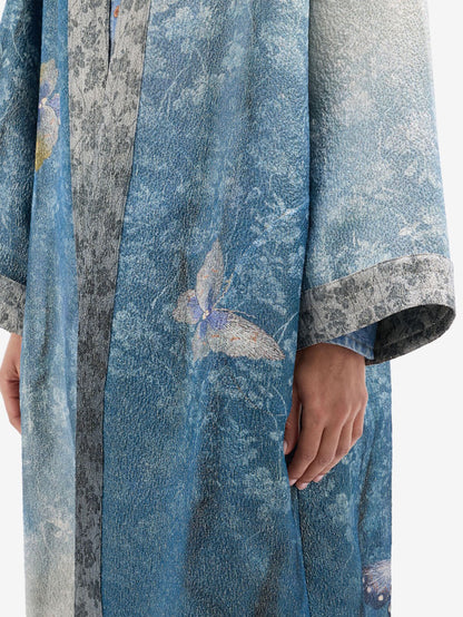 KIMONO JACKET LUREX FLORAL