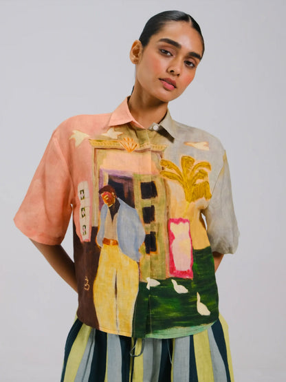 AVA SHIRT MORNING COFFEE MULTI