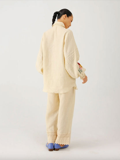 MOIRA SHIRT IVORY PIXEL