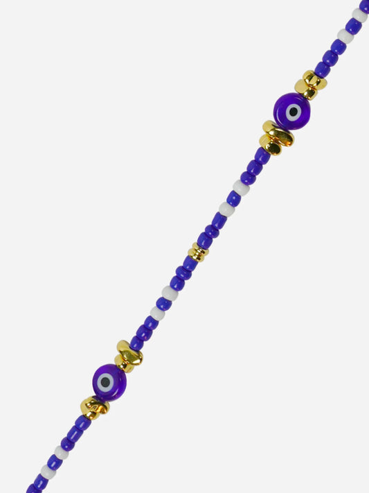 PAROS PHONE CHAIN PERLES BLUE - 120CM