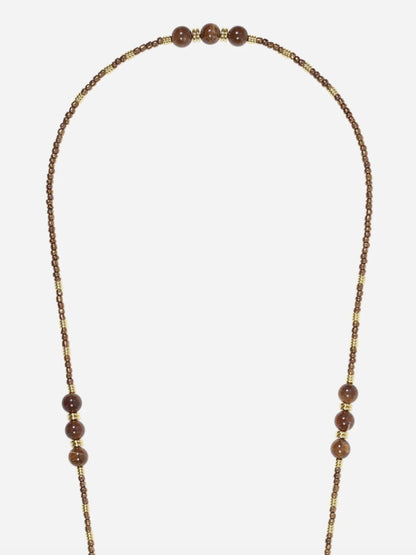 IRIS PHONE CHAIN PERLES BRONZE - 120CM