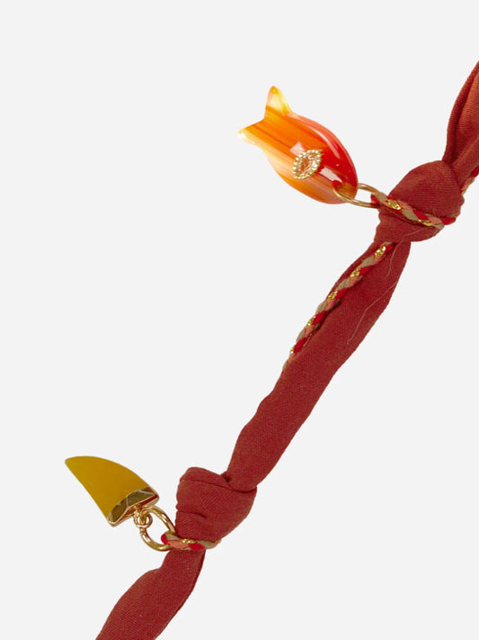 LARIA PHONE CHAIN CHARMS TERRACOTTA - 120CM