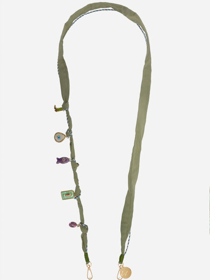 LARIA PHONE CHAIN CHARMS KHAKI - 120CM