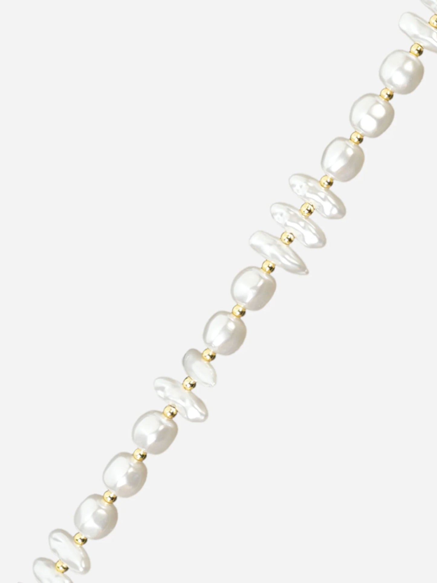 LIVIYA PHONE CHAIN PERLES BLANCHES - 120CM