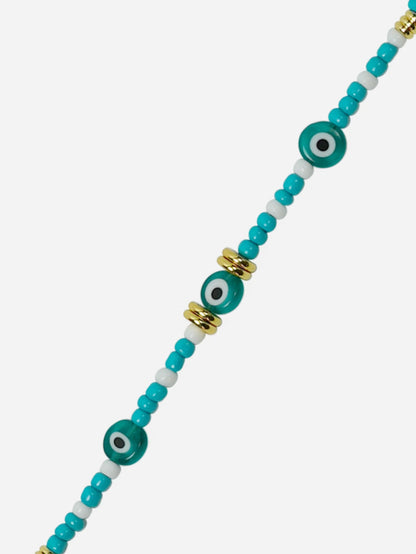 PAROS PHONE CHAIN PERLES TURQUOISE - 120CM