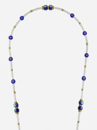LYRA PHONE CHAIN WHITE BLUE - 120CM